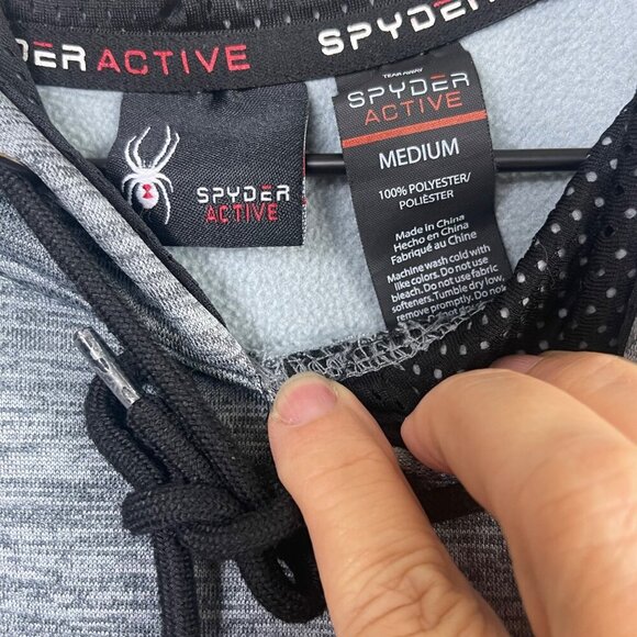 Spyder ProWeb Hoodie – Size Medium – Gray – Style SPM803 - Picture 7 of 11